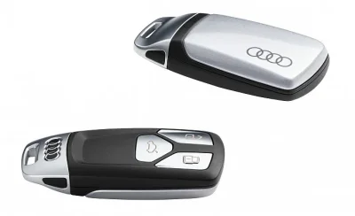 Пластиковая крышка для ключа Audi Key Cover, Chrome, Floret Silver Metallic VAG 8W0071208BZ7G