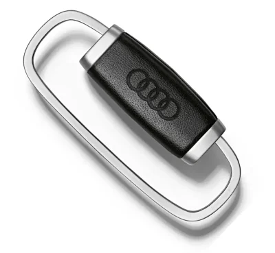 Брелок Audi Key ring steel - leather rings VAG 3181400300