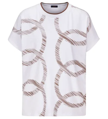Женская футболка Audi T-Shirt, Womens, White/Cognac VAG 3132100501