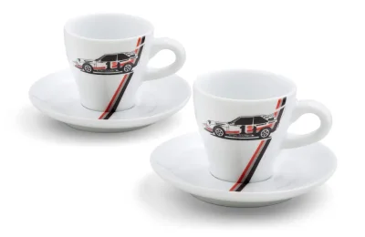 Набор чашек для эспрессо Audi Heritage Espresso Cups Set, White VAG 3291800400