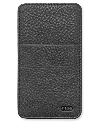 Кожаный чехол Audi для Samsung S4 Leather case, black VAG 3141400100