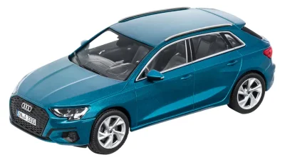 Масштабная модель Audi A3 Sportback, Atoll blue, Scale 1:43 VAG 5011903031