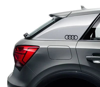 Декоративная пленка-наклейка на кузов - кольца Audi Rings Decals, brilliant black VAG 8W0064317E