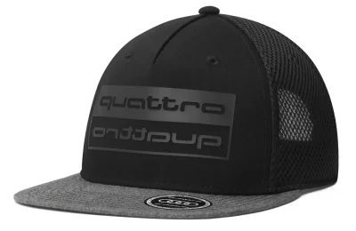 Бейсболка унисекс Audi quattro Cap, black/grey VAG 3131900600