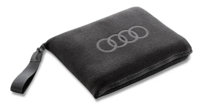 Флисовый плед Audi Fleece blanket 2in1, black, NM VAG 3292200300
