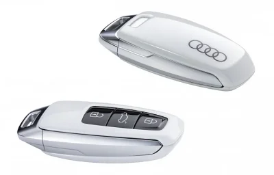 Пластиковая крышка для ключа Audi Rings Key Cover, Glacier White Metallic VAG 4N0071208AS9R