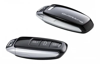 Пластиковая крышка для ключа Audi quatttro Key Cover, Mythos Black Metallic VAG 4N0071208BY9T