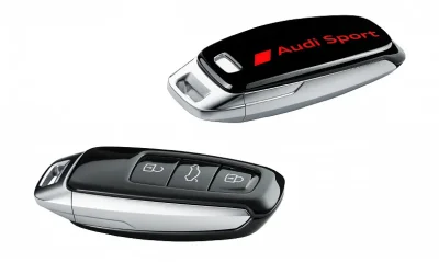Пластиковая крышка для ключа Audi Sport Key Cover, glacier white/brilliant black VAG 4N0071208CY9T