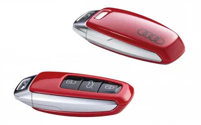 Пластиковая крышка для ключа Audi Rings Key Cover, Tango Red Metallic VAG 4N0071208AY3U