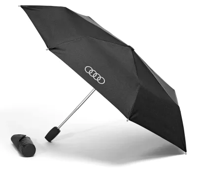 Складной зонт Audi Pocket Umbrella, Small, Black/Titan VAG 3121600200