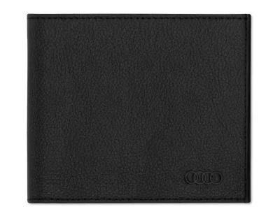 Мужской кожаный кошелек Audi Wallet Leather, Mens, RFID, Black VAG 3152100900