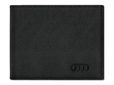 Мужской кожаный мини-кошелек Audi Wallet, Small, Leather, Mens, RFID, black VAG 3152101000