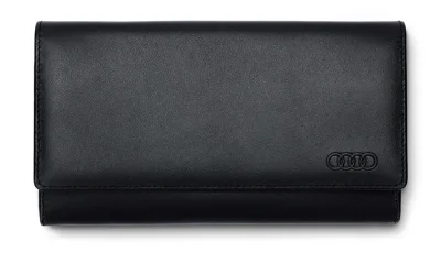 Женский кожаный кошелек Audi Wallet Leather, Womens, Black VAG 3151901100