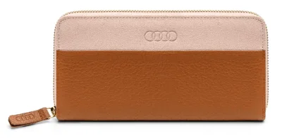 Женский кожаный кошелек Audi Wallet Leather, Womens, Brown/Rose VAG 3152100500
