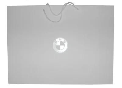 Бумажный подарочный пакет BMW Paper Bag, White, Size L BMW 80502452052