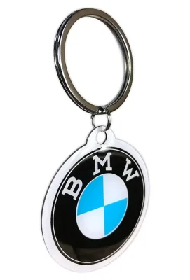 Стальной брелок BMW Retro Logo Round Keyring, Nostalgic Art BMW NA48033