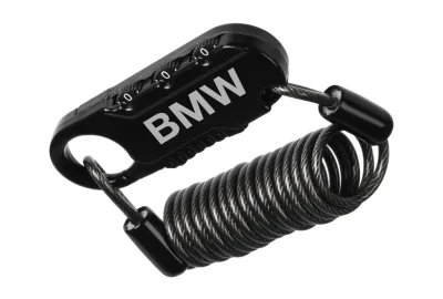 Тросовый велозамок BMW Bicycle Compact Lock, Black BMW 80922A25147
