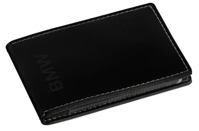 Кожаный футляр для визиток BMW Business Card Case, Leather, Black BMW 80212A25212