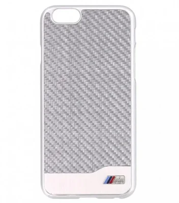 Крышка-чехол BMW для iPhone 6 M-Collection Carbon & Aluminium Finish, Silver BMW J5200000091