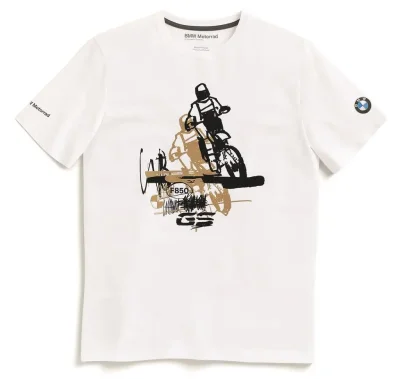 Футболка унисекс BMW Motorrad T-shirt Men, F 850 GS, Unisex, White BMW 76618403794