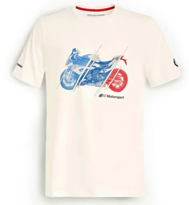 Футболка унисекс BMW Motorrad T-shirt, M Motorsport Unisex, White BMW 76617923289