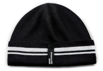 Вязаная шапка BMW Motorrad Knitted Beanie, Black/White BMW 76899446328