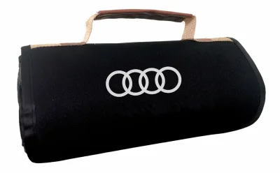 Плед для пикника Audi Travel Plaid, Black/Grey VAG FKWLTAI