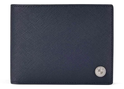 Кожаное портмоне BMW Fashion Wallet with Coin Compartment, Blue, NM 2023 BMW 80215A51739