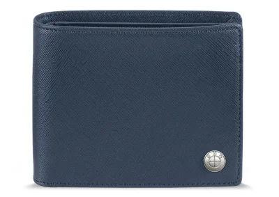 Кожаное портмоне BMW Fashion Wallet with Coin Compartment, Blue BMW 80212466217