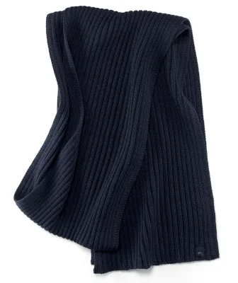 Вязаный шерстяной шарф BMW Knitted Scarf, Dark Blue BMW 80162454625