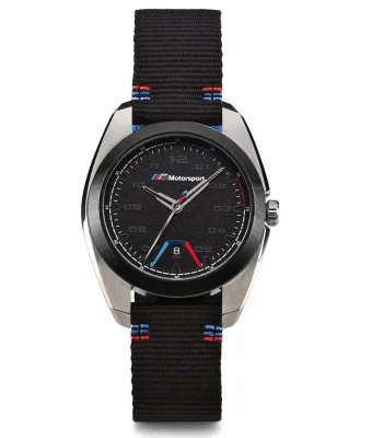 Мужские наручные часы BMW M Motorsport Watch, Men, Black/Silver BMW 80262463266