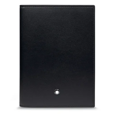 Кожаная обложка для паспорта BMW Passport Cover, by Montblanc, Black BMW 80212450917