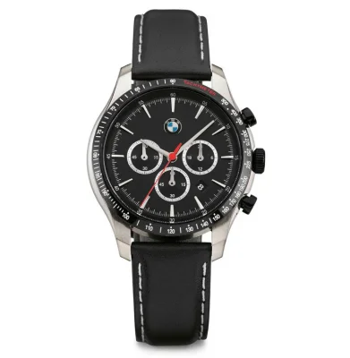Мужской хронограф BMW Chrono Watch, Men, Black/Silver BMW 80262467631