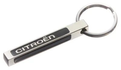 Брелок для ключей Citroen Metall Stick Keyring, Silver/Black CITROEN/PEUGEOT FKBLICR