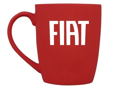 Фарфоровая кружка Fiat Logo Mug, Soft-touch, 360ml, Red/White FIAT/ALFA/LANCIA 5090A2594