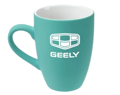 Керамическая кружка Geely Logo Mug, Soft-touch, 320ml, Turquoise/White GEELY GLA2587T