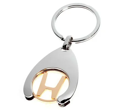 Брелок Honda Pin Logo Keychain, Silver/Gold HONDA FK112XHN