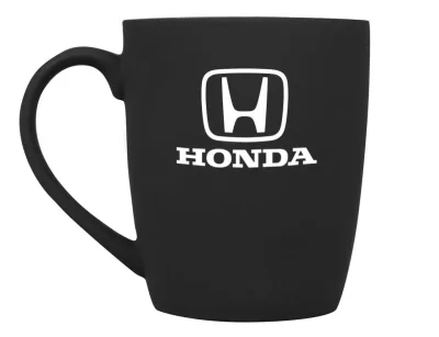 Фарфоровая кружка Honda Logo Mug, Soft-touch, 360ml, Black/White HONDA 08MLWA25L2F