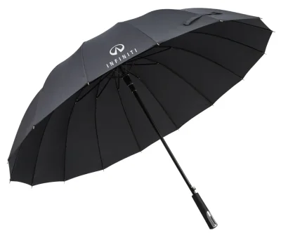 Большой зонт-трость Infiniti Stick Umbrella, Black NISSAN FKHL180107IN