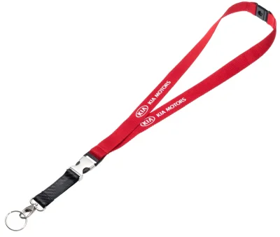 Шнурок для ключей или бейджа Kia Logo Lanyard, Red HYUNDAI/KIA/MOBIS R8480AC1028K