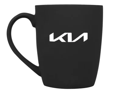 Фарфоровая кружка Kia Logo Mug, Soft-touch, 360ml, Black/White HYUNDAI/KIA/MOBIS R8480ACA253K