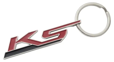 Металлический брелок с кольцом Kia K5 Metall Keyring, Red/Black/Silver HYUNDAI/KIA/MOBIS R8480AC1066K