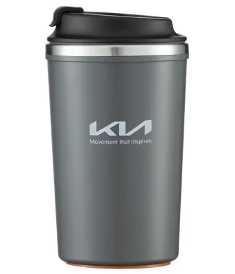 Термокружка Kia Thermo Mug, Fix, Grey/Black, 0.35l HYUNDAI/KIA/MOBIS R8480AC1045K