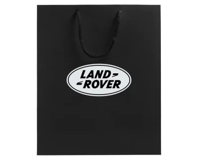 Бумажный подарочный пакет Land Rover, черный, размер M: 23 х 28 х 9,2 см. LAND ROVER LGMA2531BL