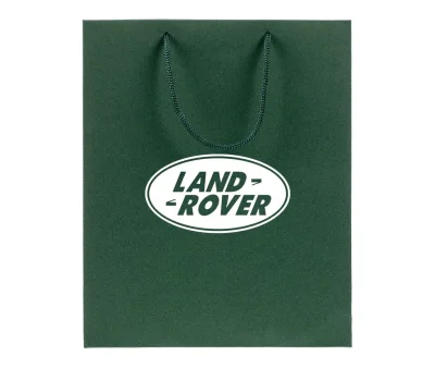 Бумажный подарочный пакет Land Rover, зеленый, размер M: 23 х 28 х 9,2 см. LAND ROVER LGMA2531GN