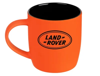 Фарфоровая кружка Land Rover Logo Mug, Soft-touch, 350ml, Orange/Black LAND ROVER LGMA250ORA