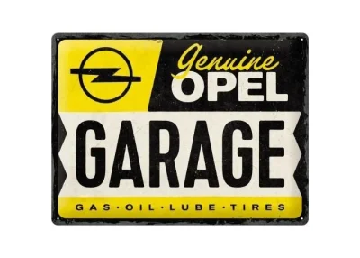 Металлическая пластина OPEL Garage Tin Sign, 30x40, Nostalgic Art GM NA23315