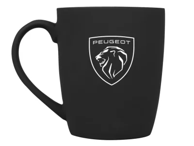 Фарфоровая кружка Peugeot Logo Mug, Soft-touch, 360ml, Black/White CITROEN/PEUGEOT D00A250421