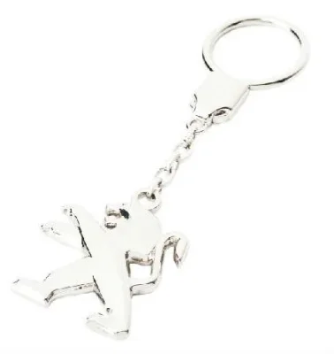 Брелок Peugeot Logo Keychain, Metall, Silver CITROEN/PEUGEOT FK307XP