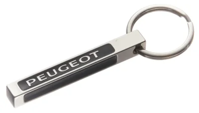 Брелок для ключей Peugeot Metall Stick Keyring, Silver/Black CITROEN/PEUGEOT FKBLIPT